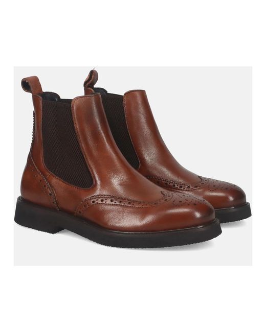 Sangiorgio Brown Chelsea Boots