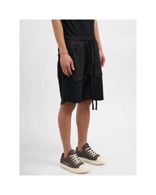Thom Krom Black Casual Shorts for men