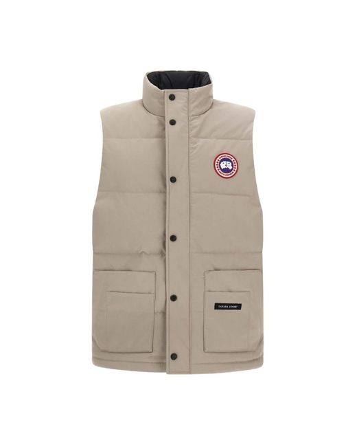 Canada Goose Jassen ,Grijs ,Katoen Grijze Winterjas Met Drievoudige Zakken in het Natural voor heren