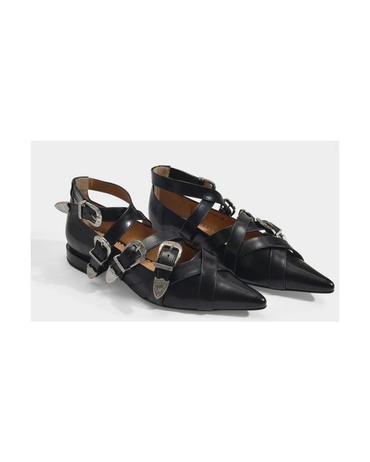 Toga Black Ballerina Shoes