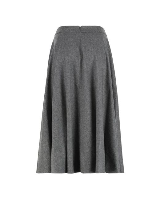 Max Mara Gray Midi Skirts