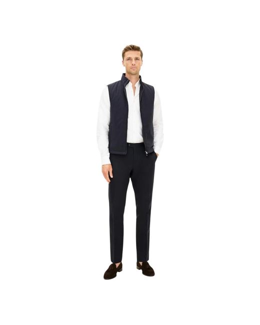 Oscar Jacobson Blue Vests for men