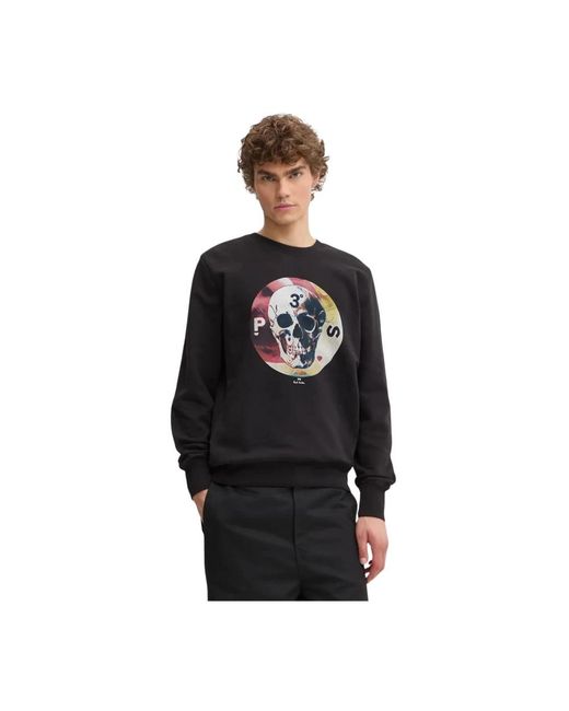 Paul Smith Sweatshirt Met Print in het Black voor heren