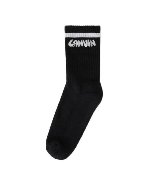 Lanvin Black Socks for men
