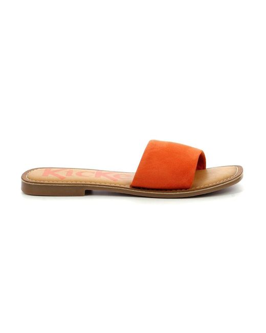 Kickers Orange Mules