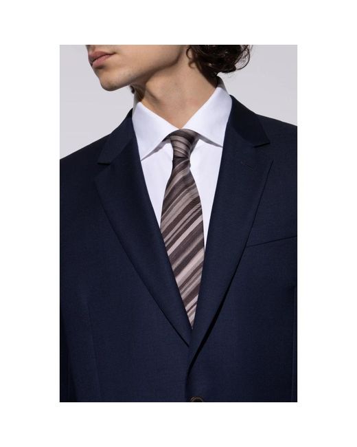 Paul Smith Accessoires ,Bruin ,Zijden Stropdas in het Brown voor heren