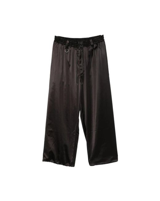 Y-3 Black Wide Trousers for men