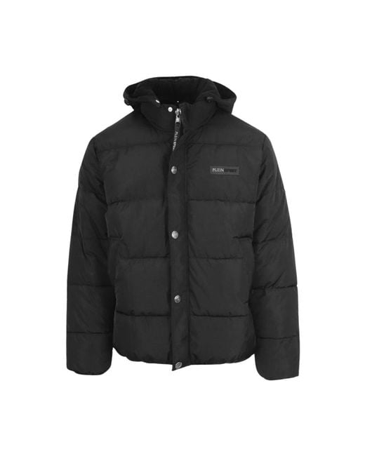 Philipp Plein Black Winter Jackets for men