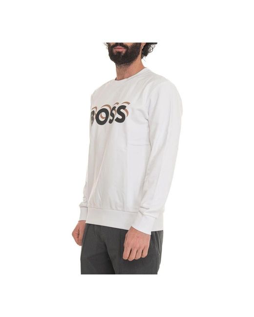 Boss Soleri 07 crewneck sweatshirt,soleri 07 crewneck sweatshirt in White für Herren