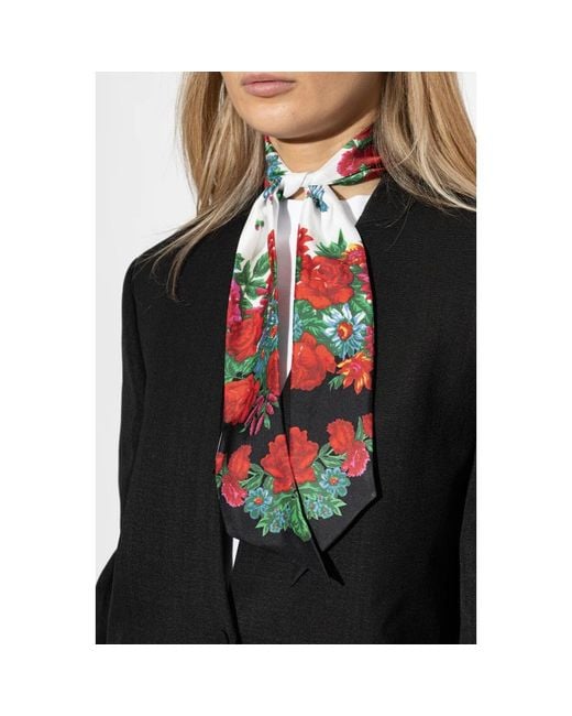 Moschino Red Silky Scarves
