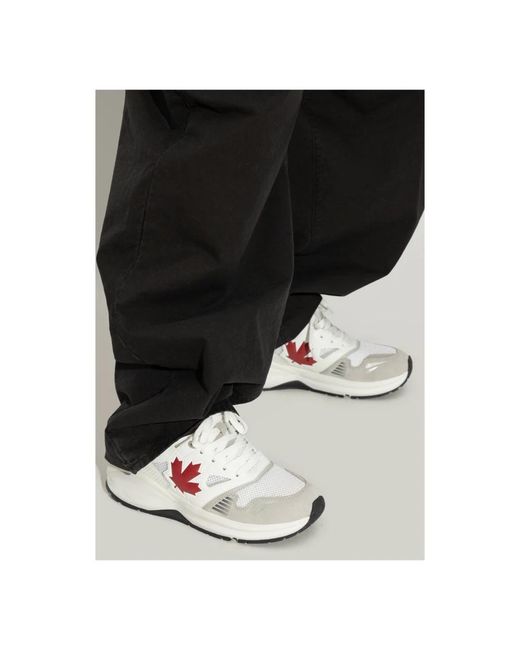 DSquared² Schoenen ,Wit ,Leer Dsquared 2 X Dash Sneakers in het White