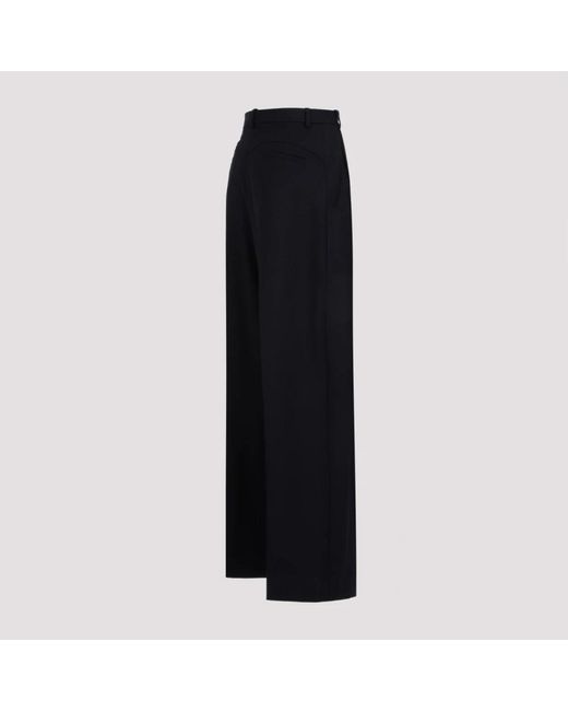 Trousers > wide trousers Victoria Beckham en coloris Black