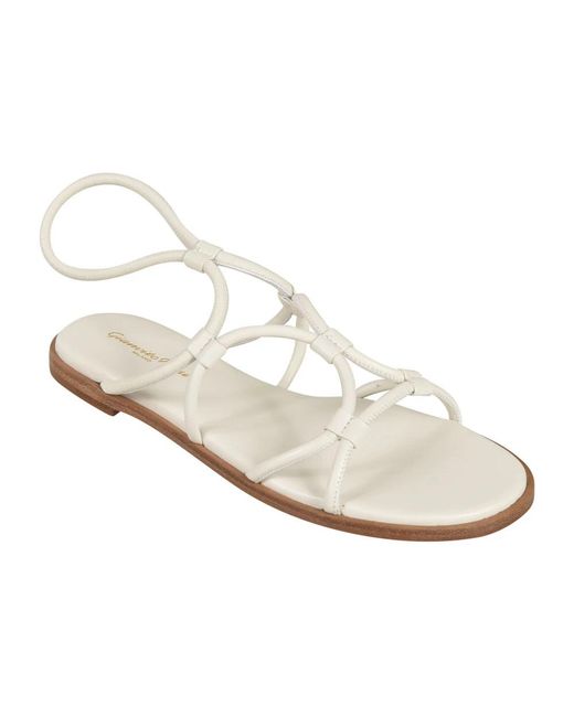 Gianvito Rossi White Flat Sandals