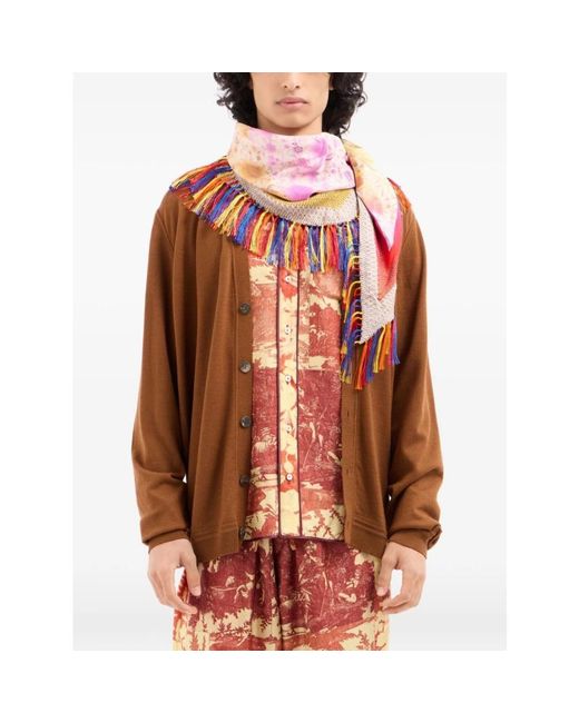 Pierre Louis Mascia Red Silk Scarves