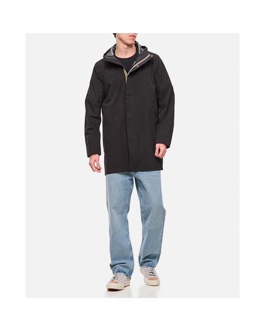K-Way Black Parkas for men