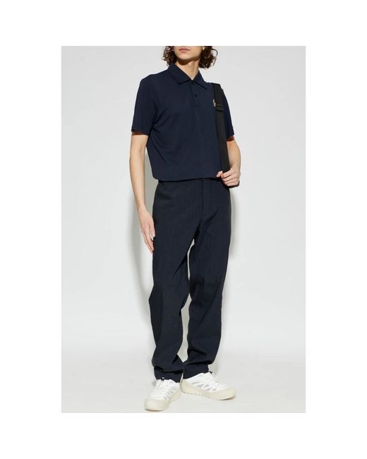 Moncler Blue Polo Shirts for men