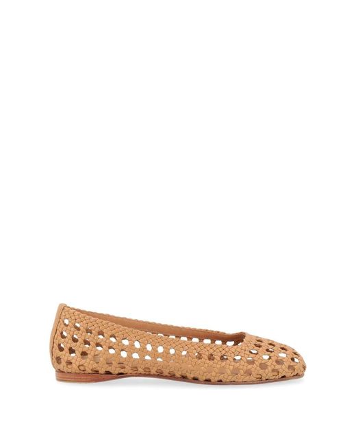 Paloma Barceló Brown Nappa camel shell schuhe