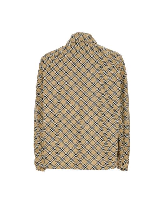 Burberry Jassen ,Polyester Slindon Jacket in het Natural voor heren