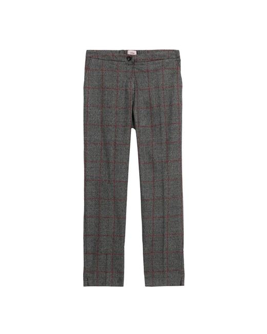 Oltre Check Pants in het Gray