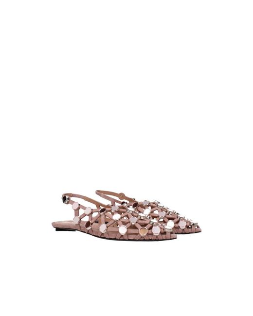 The Attico Pink Flat Sandals