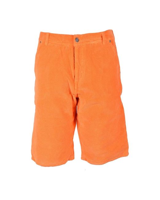 ERL Orange Casual Shorts for men