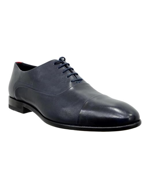 Boss Blue Laced Shoes for men