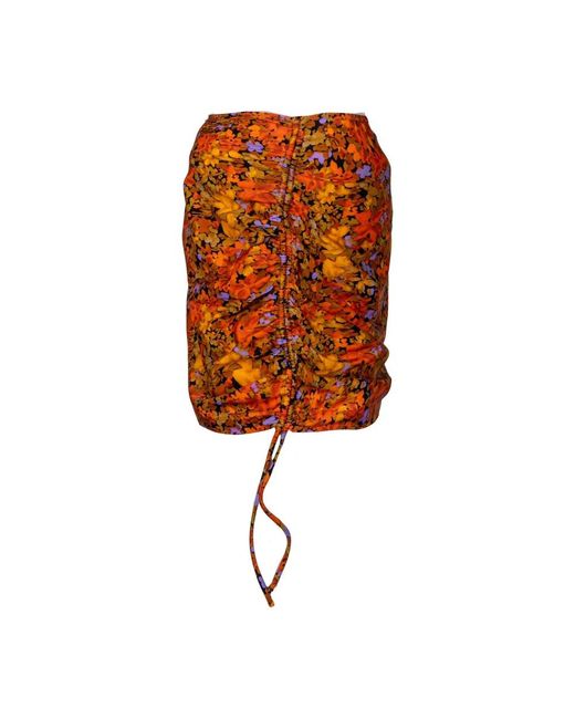 Erika Cavallini Semi Couture Orange Short skirts