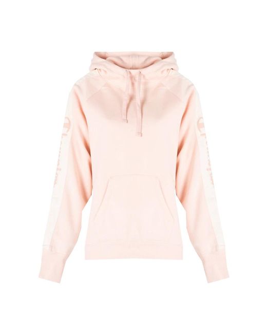 Champion Hoodies & Sweatvesten ,Roze ,Klassiek Ontwerp Hoodie in het Pink