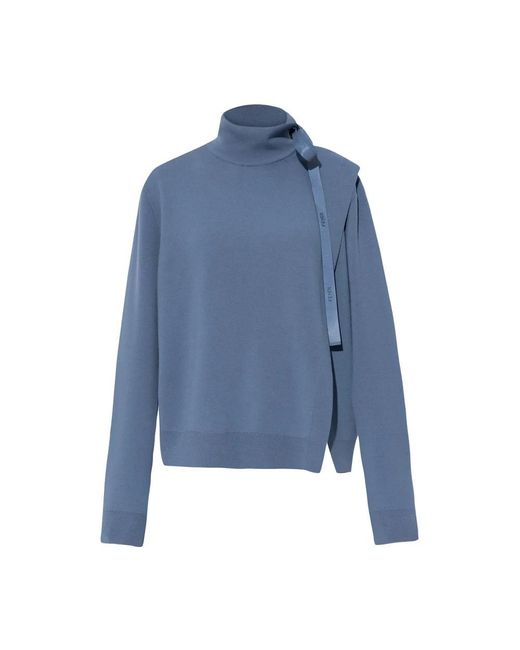Fendi Blue Wollpullover