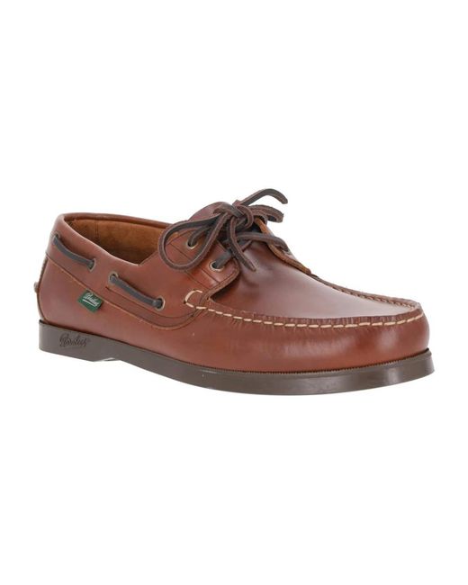 Paraboot Brown Boat Shoes for men