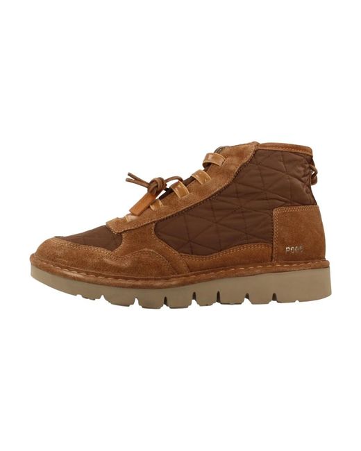 Pànchic Brown Lace-Up Boots
