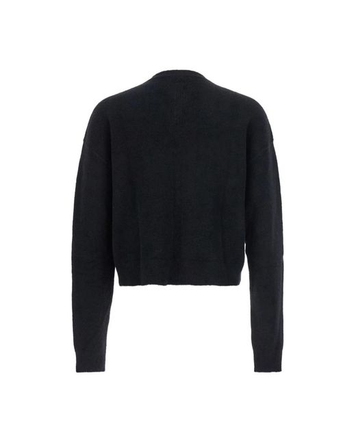 Rick Owens Zwarte V-Hals Oversized Trui in het Black voor heren