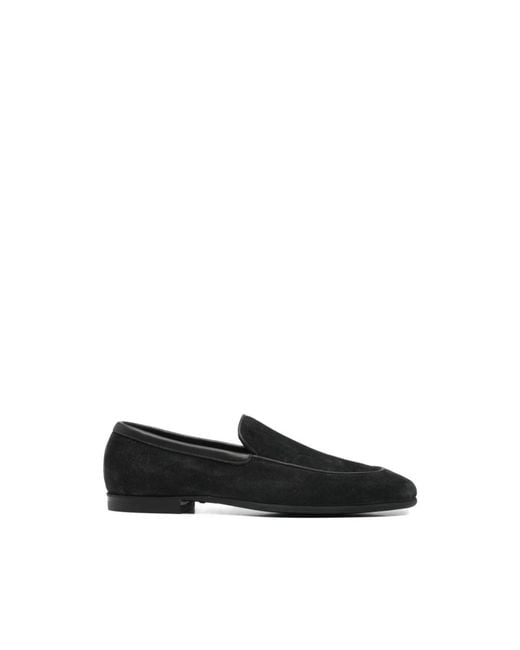 John Lobb Tyne Suede Loafer in Black für Herren