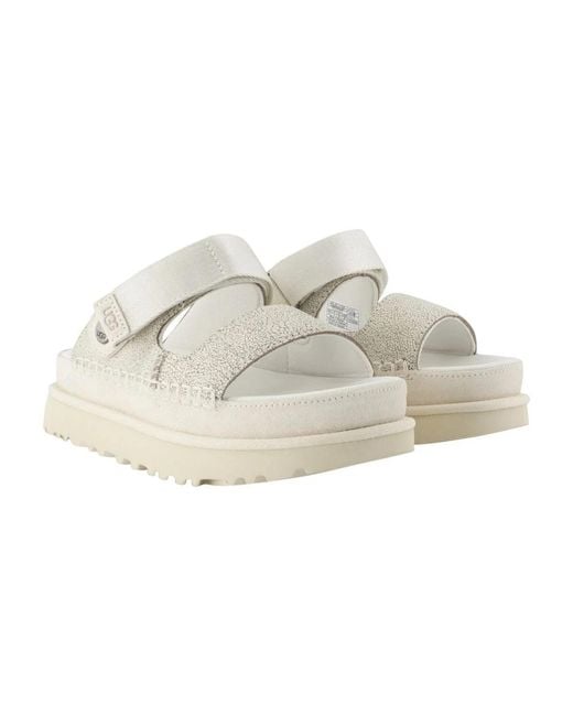 Ugg White Sliders