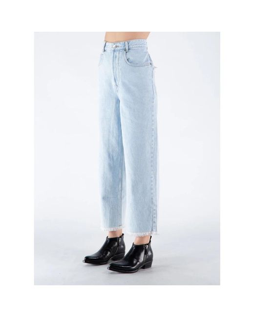 Isabel Marant Blue Straight Trousers