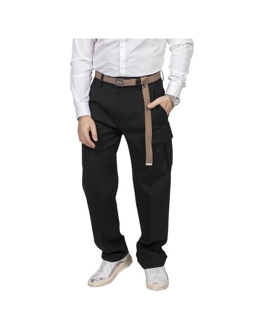 DSquared² Black Straight Trousers for men