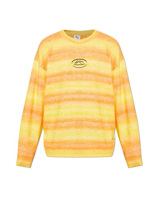 PUMA Pullover Mit Einem Gummipatch in Yellow für Herren