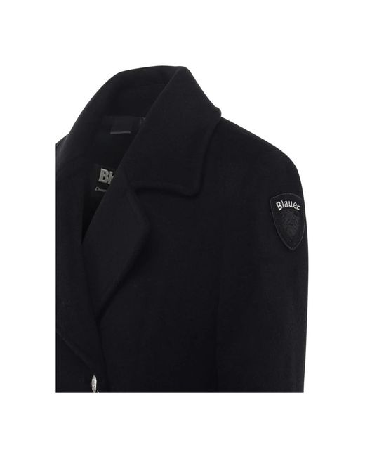 Blauer Black Double-Breasted Coats