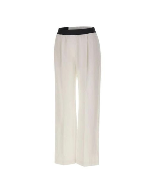 Loulou de Saison White Straight Trousers