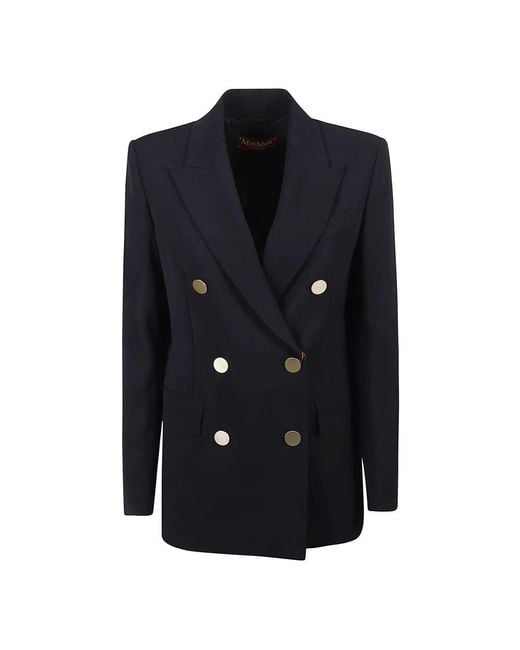 Max Mara Blue Blaue Jacken Edicola