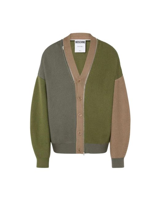 Moschino Green Cardigans for men