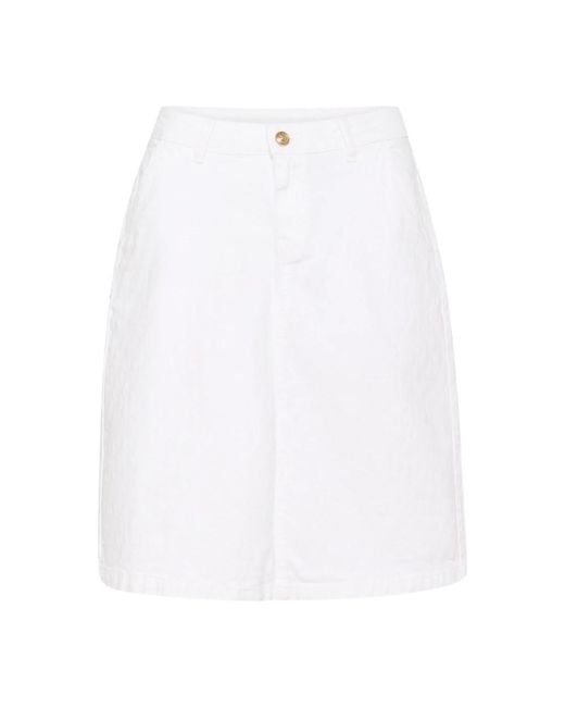 Short Skirts di Cream in White