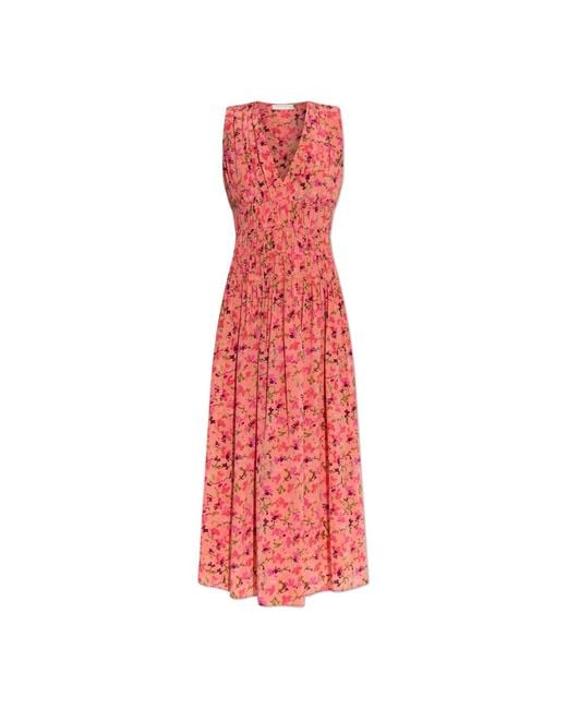 Ulla Johnson Midi-Jurk in het Red