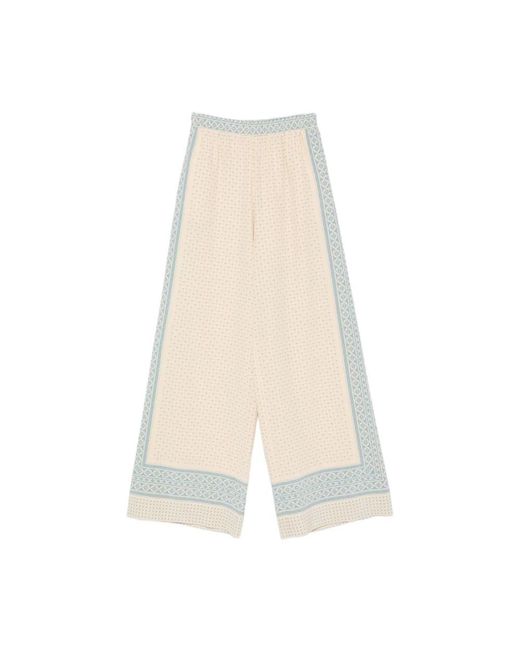 Ermanno Scervino Natural Wide Trousers