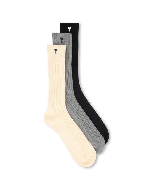 Socks AMI en coloris Black