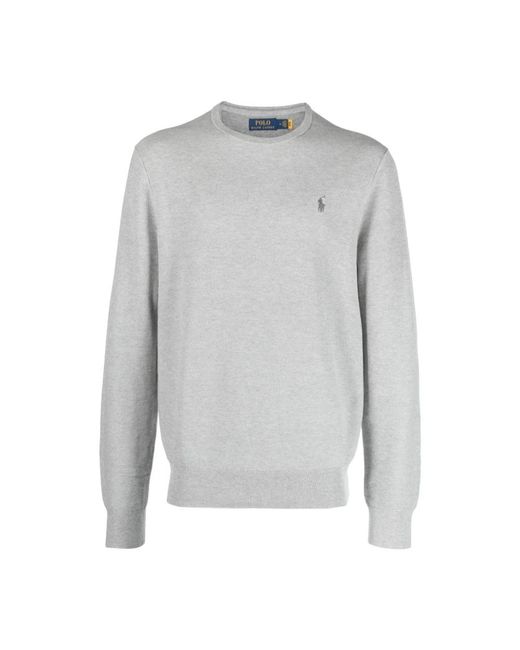 Ralph Lauren Gray Round-Neck Knitwear for men