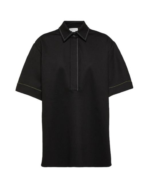 Victoria Beckham Black Polo Shirts