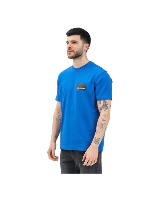Karl Lagerfeld T-Shirts Und Polos in Blue für Herren