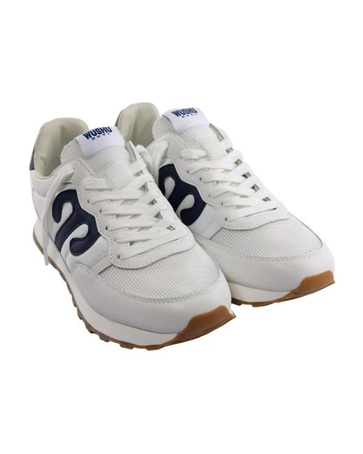 Wushu Ruyi Bianco blu stylische sneakers in White für Herren