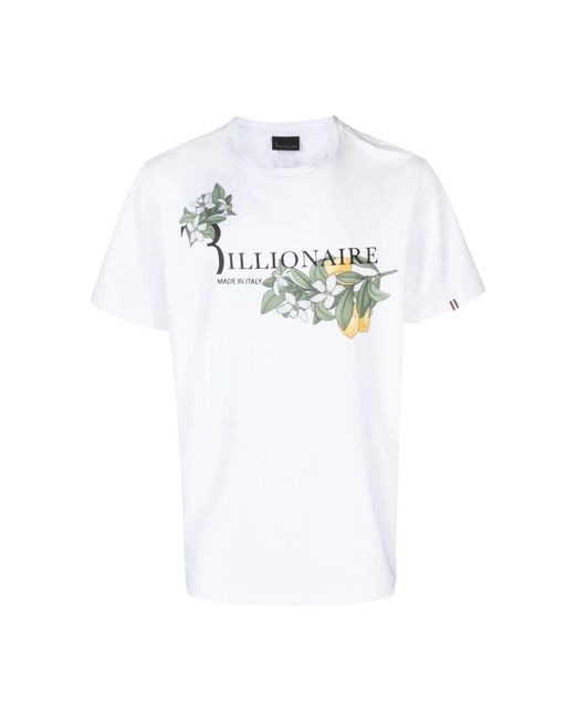 Billionaire White T-Shirts for men